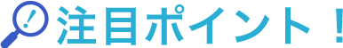 注目ポイント